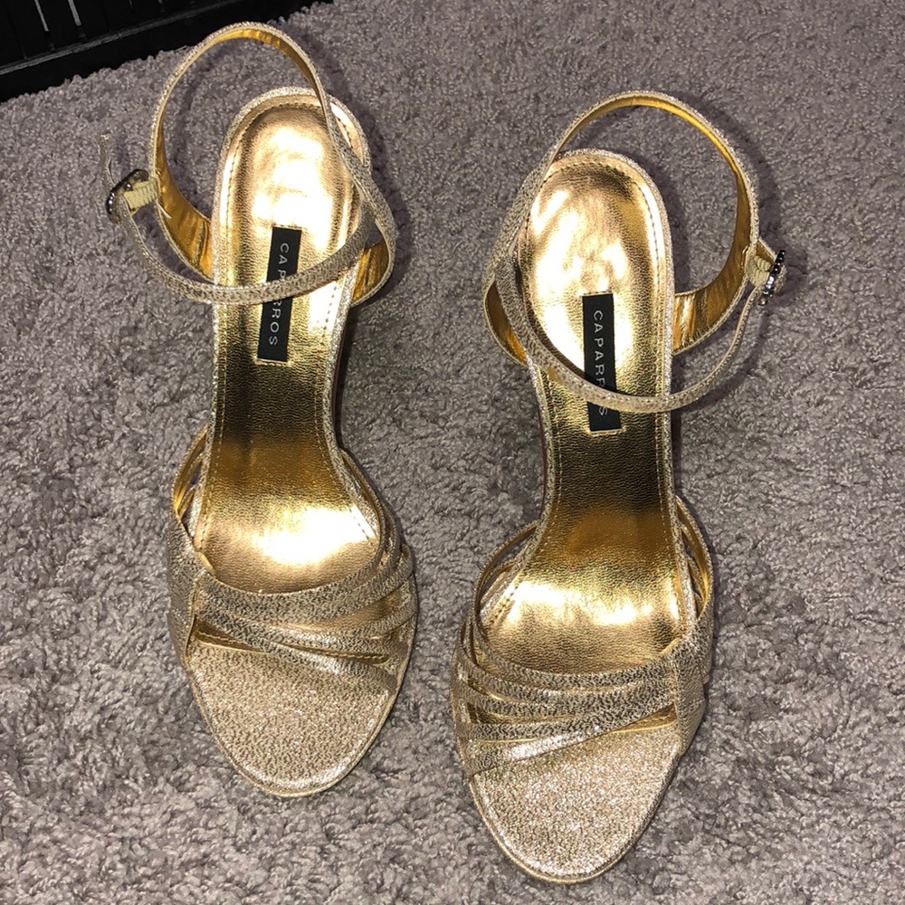 Caparros Gold evening shoe, Kerry